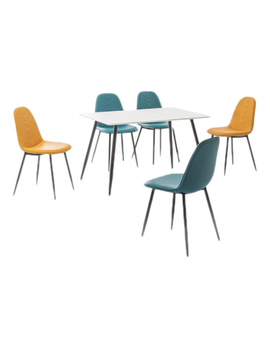 Masa living SL Floro alb - negru [2]