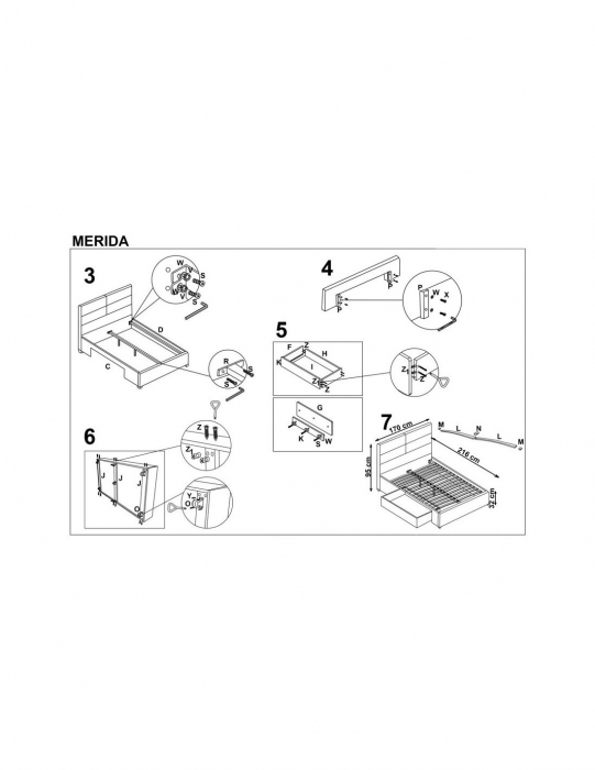 Pat HM Merida 160x200 bej cu sertar de depozitare, element central al unui dormitor elegant [2]
