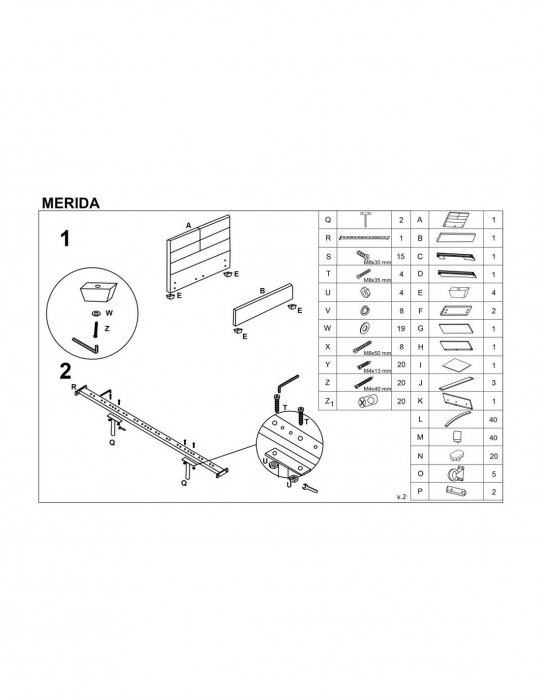 Pat HM Merida 160x200 gri [3]