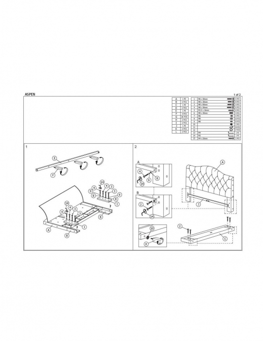 Pat SL Aspen Velvet 160x200 albastru [4]