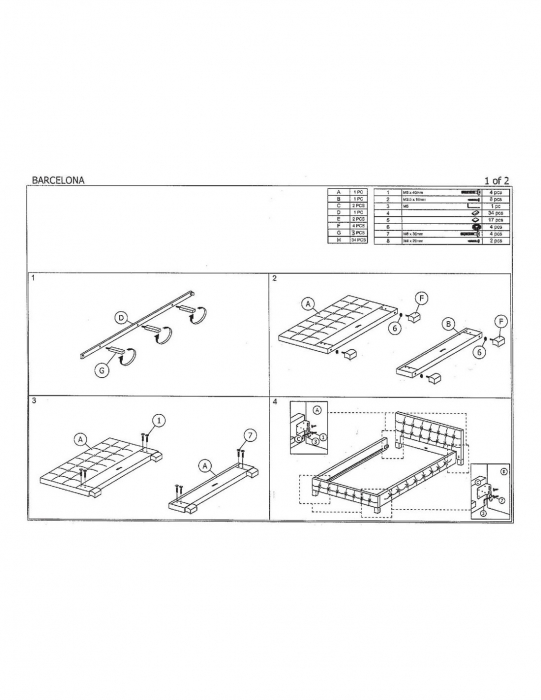 Pat SL Barcelona 160x200 gri velvet [3]