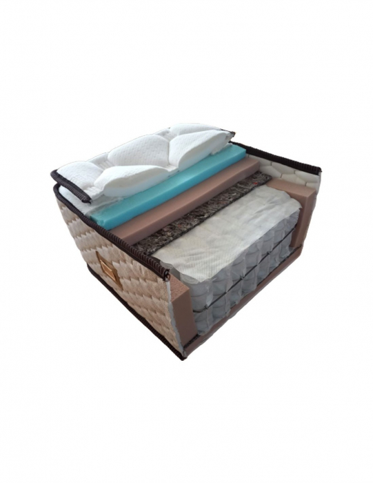 Saltea Pocket Memory Piemond cu topper 140x200x32 cm [7]