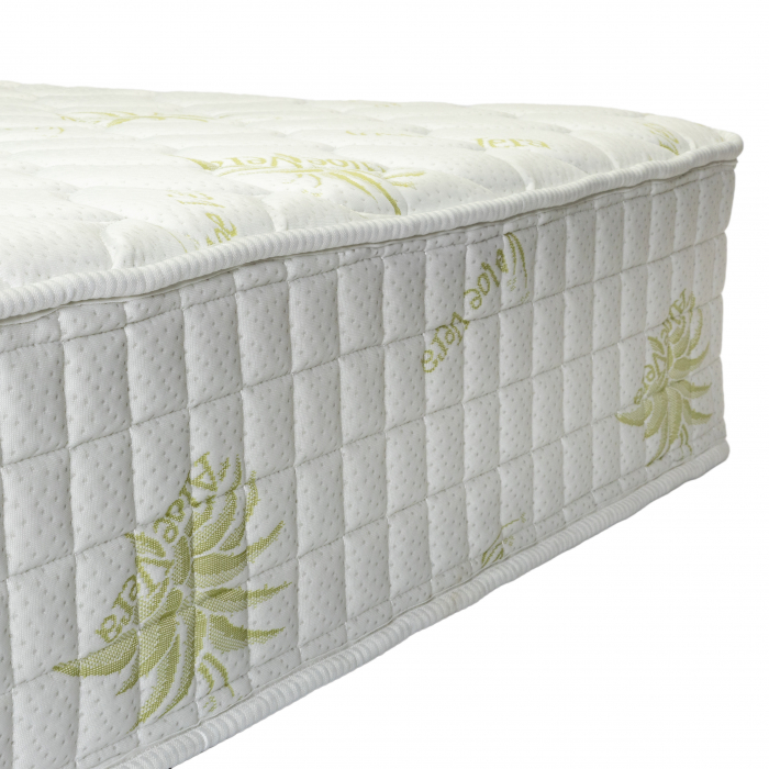 Saltea Pocket Spring MILANO 140x200x24 cm cu husa albastra si eticheta de produs [5]