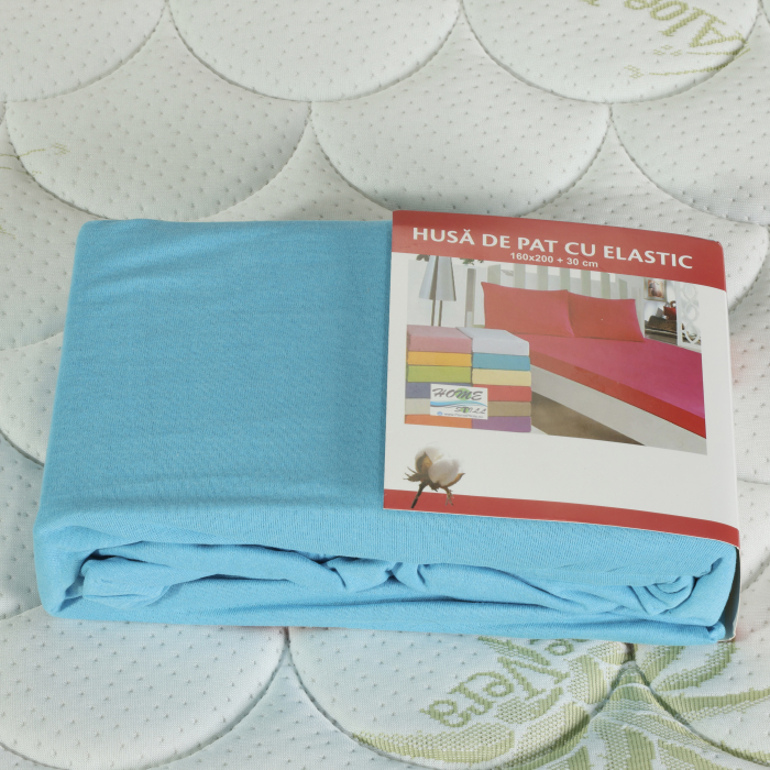 Saltea Pocket Spring MILANO 140x200x24 cm cu husa albastra si eticheta de produs [3]