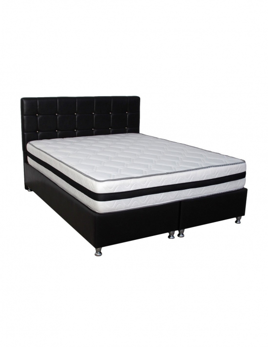 Saltea ortopedica Roza Super Lux 90x190x26 cm cu suport regal negru [4]