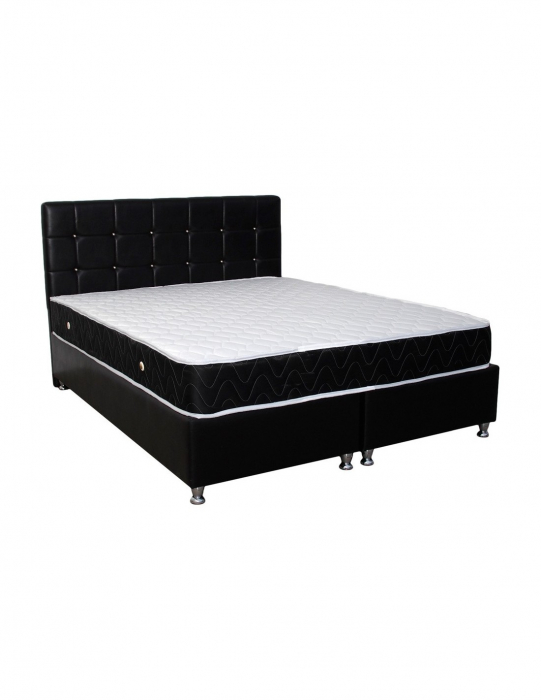 Saltea superortopedica Lux Praga 120x200 cu tablie neagra [3]