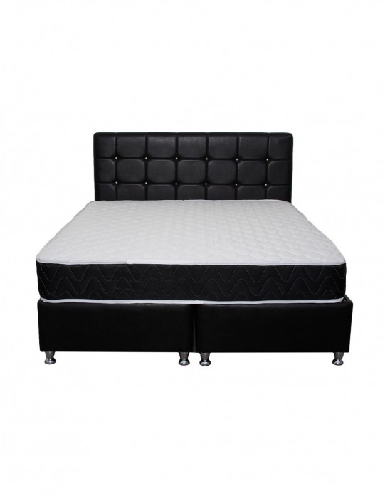 Saltea superortopedica Lux Praga 120x200 cu tablie neagra [4]