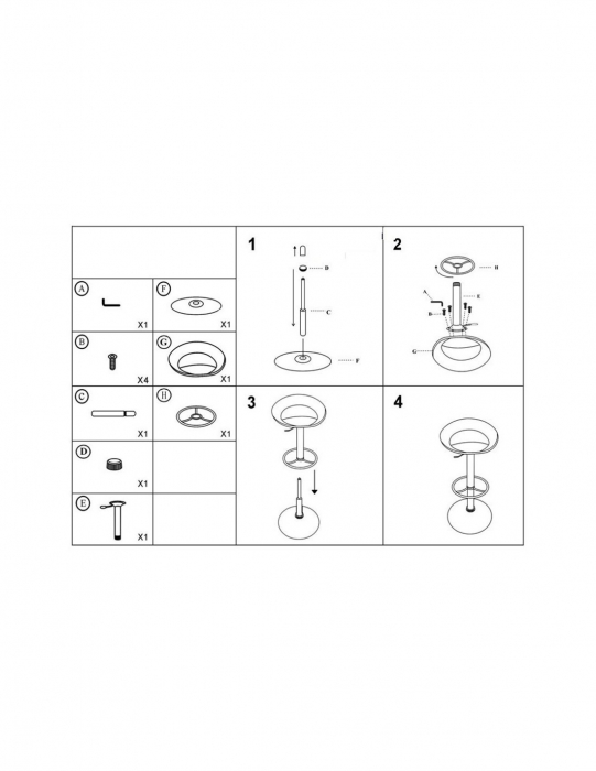Scaun bar SL C300 mov [3]