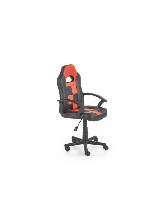 Scaun birou copii HM Storm negru-rosu [6]