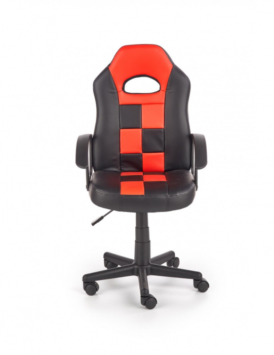 Scaun birou copii HM Storm negru-rosu [5]