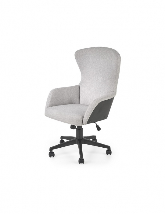 Scaun birou HM Dover gri-negru, design modern, tapiterie textila [2]