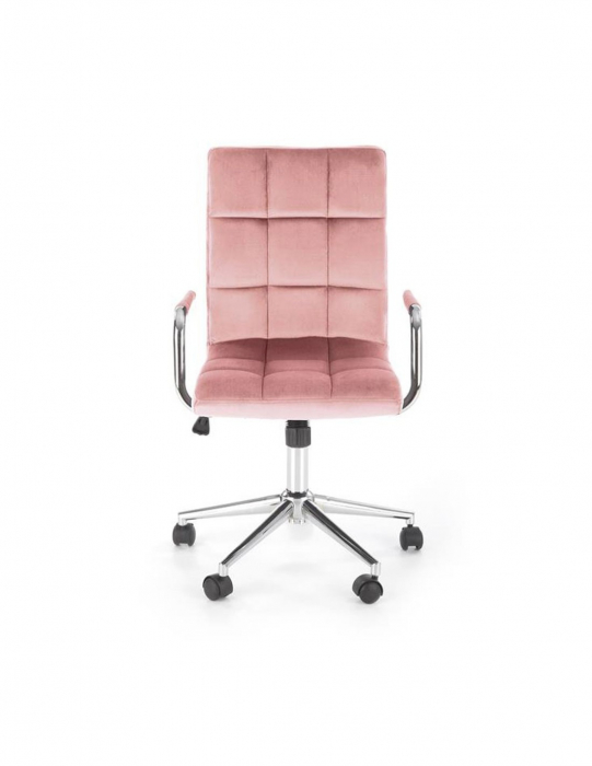 Scaun birou HM Gonzo 4 roz velvet [5]