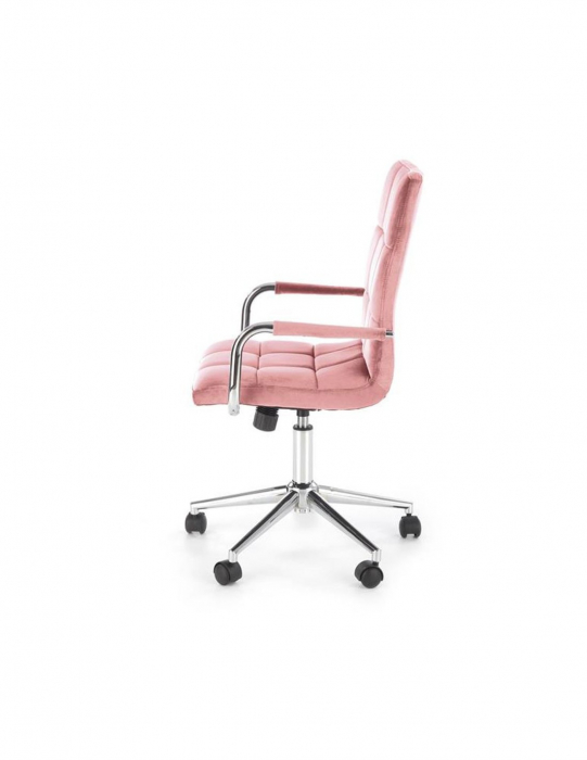 Scaun birou HM Gonzo 4 roz velvet [4]