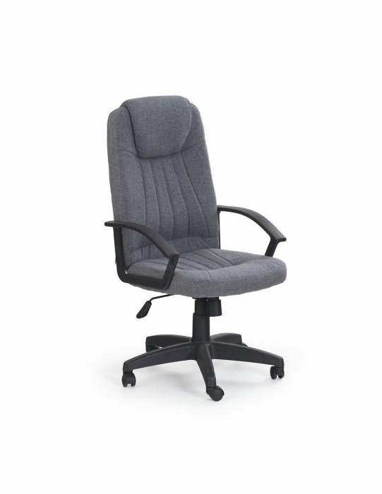 Scaun de birou Rino gri din stofa, cu spatar ergonomic [5]