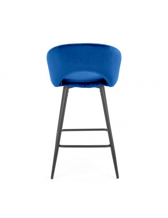 Scaun de bar H96 velvet Albastru [3]