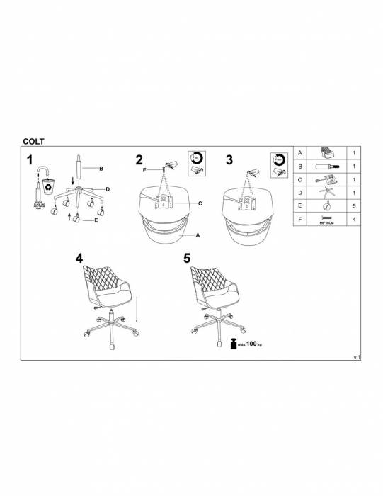 Scaun de birou HM Colt, din catifea gri, cu picioare cromate și design modern [7]
