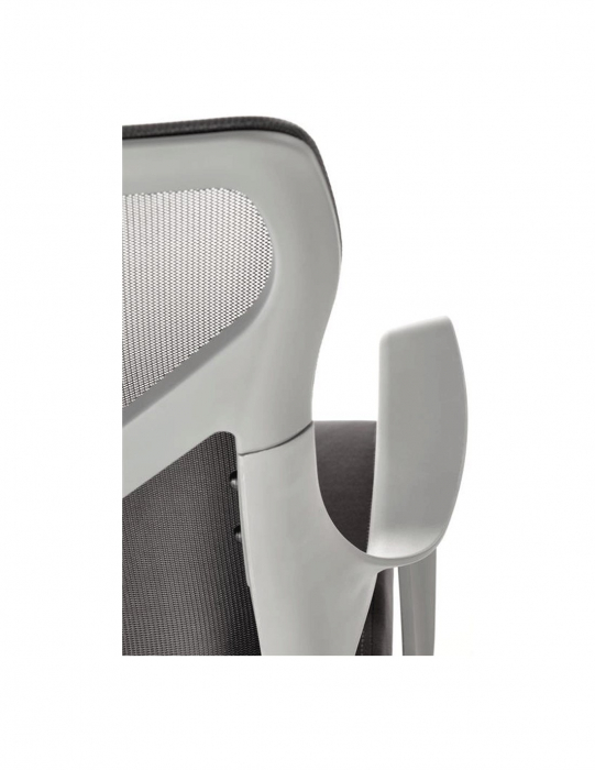 Scaun de birou HM Santo gri, ergonomic cu spatar din plasa [7]