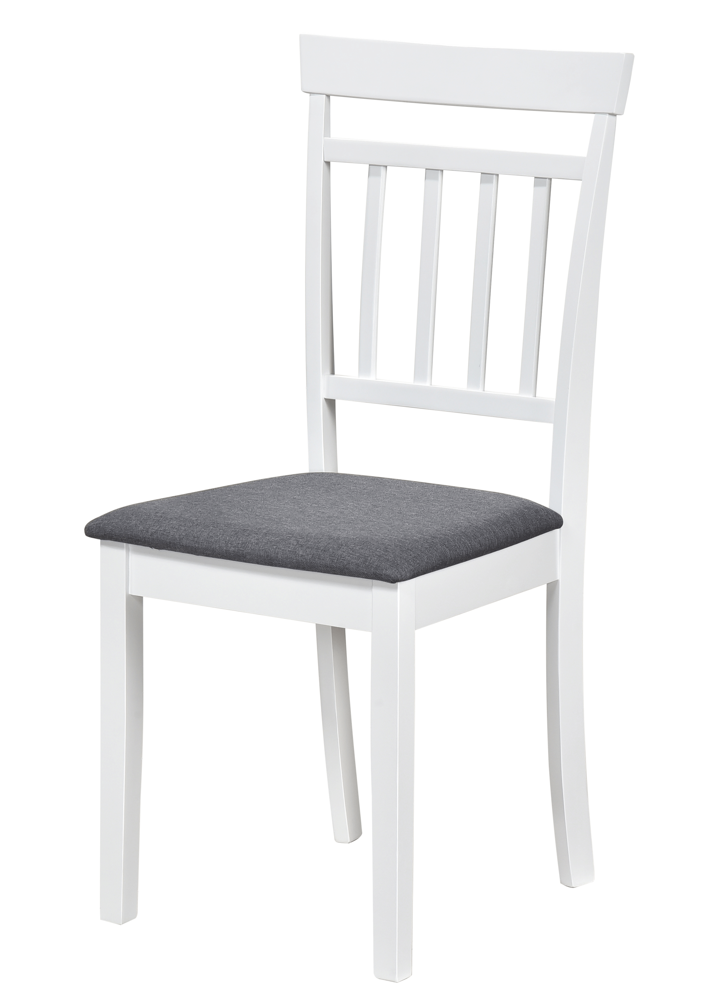 Scaun de living si bucatarie din lemn masiv Hudson, tapiterie stofa,100 kg, 94x50x42 cm, alb/gri [4]