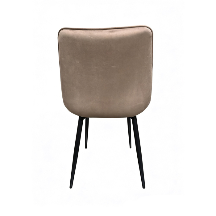 Scaun de living si bucatarie Gloria FDC 20, catifea, cadru metalic, 90 kg, 87x54x44 cm, bej [5]