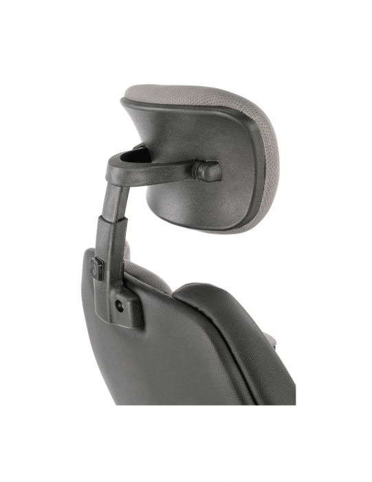 Scaun directorial HM Chrono gri - negru, design ergonomic, tetiera reglabila [6]