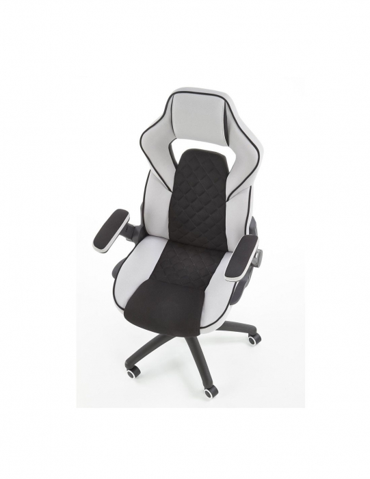 Scaun directorial HM Sonic negru-gri, design ergonomic [9]