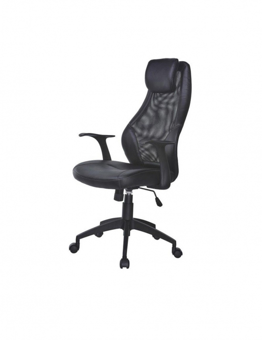 Scaun directorial mesh HM Torino negru [2]