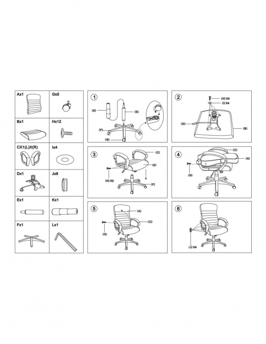 Scaun directorial SL Q039 negru [3]