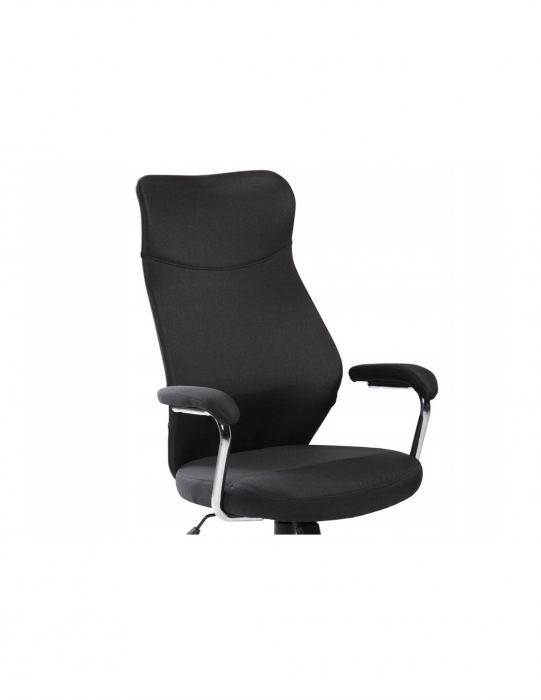 Scaun directorial ergonomic negru SL Q319 cu baza cromata [4]