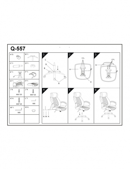 Scaun directorial SL Q557 maro cu design modern si spatar inalt [3]