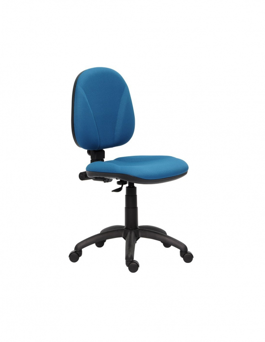 Scaun ergonomic 1040 albastru, vazut din profil [2]