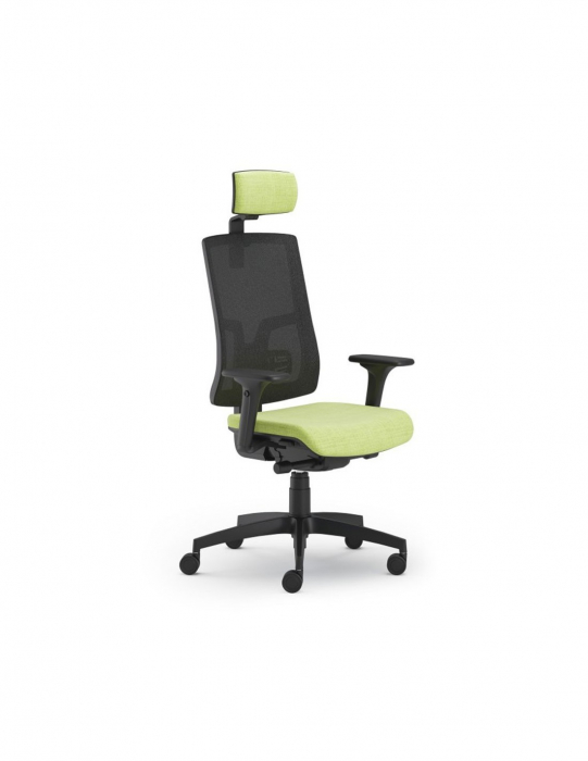 Scaun Ergonomic Pure Negru Mesh PDH cu Tetiera [2]