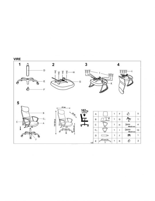 Scaun ergonomic Vire negru cu spatar din mesh si baza metalica cromata [12]