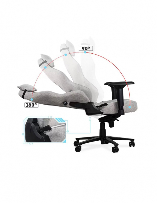 Scaun gaming cu cotiere 4D OFF 297 gri [2]