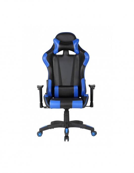 Scaun Gaming GN90 Silverstone Negru Albastru - Vedere Frontala [2]