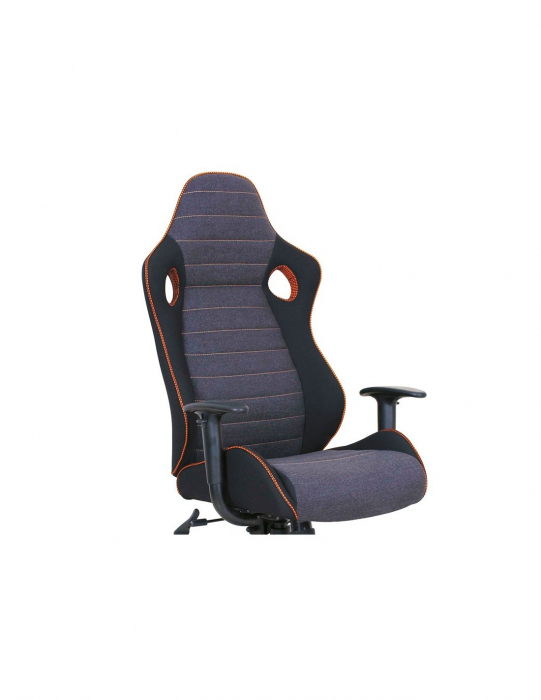 Scaun de gaming HM Ranger gri cu design sportiv si tapiterie din stofa [3]