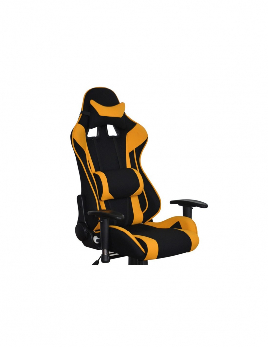 Scaun gaming SL Viper negru-galben, vedere frontală [5]