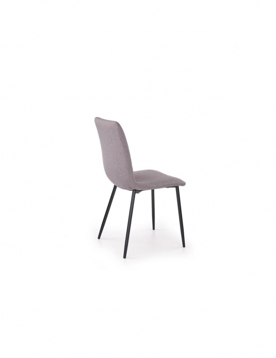 Scaun living HM K251 gri cu picioare metalice negre [2]