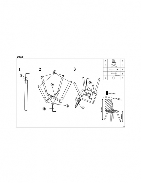 Scaun living HM K282 gri [6]