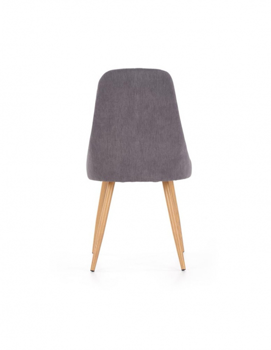 Scaun living HM K285 gri inchis cu picioare din lemn [2]