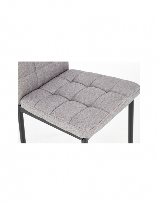 Scaun living HM K292 gri tapițat cu picioare metalice [3]