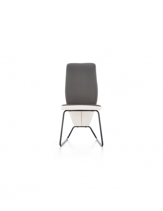 Scaun living HM K300 alb-gri cu spătar ergonomic [6]