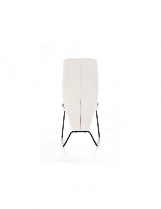 Scaun living HM K300 alb-gri cu spătar ergonomic [2]