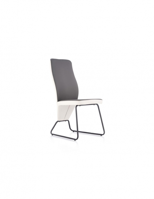 Scaun living HM K300 alb-gri cu spătar ergonomic [9]