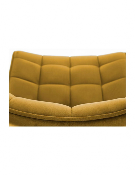 Scaun living HM K332 galben cu picioare negre [2]