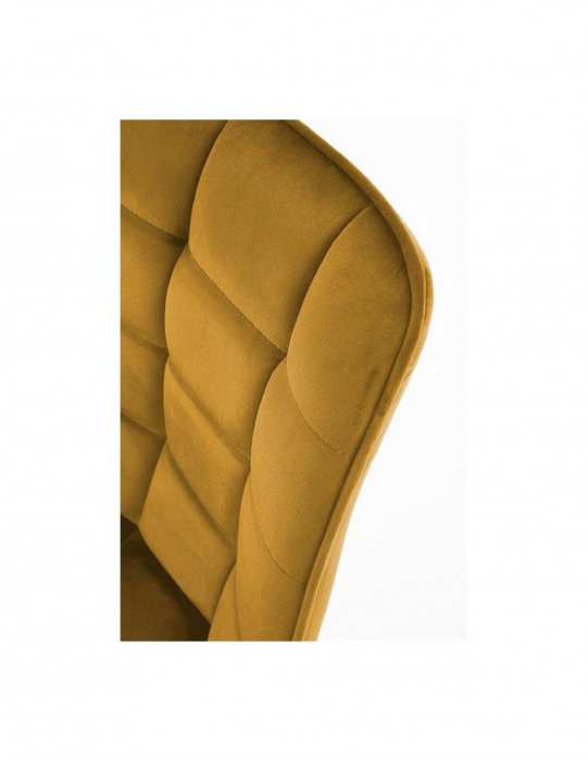 Scaun living HM K332 galben cu picioare negre [3]