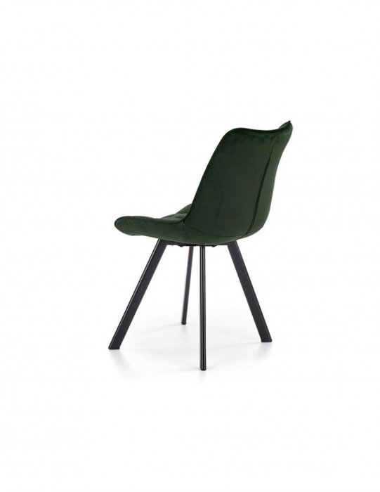 Scaun living HM K332 verde cu picioare metalice negre [5]