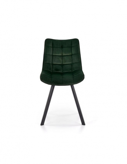 Scaun living HM K332 verde cu picioare metalice negre [2]