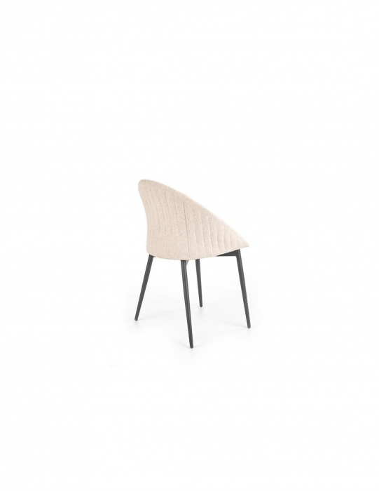 Scaun living HM K357 bej cu picioare metalice [3]
