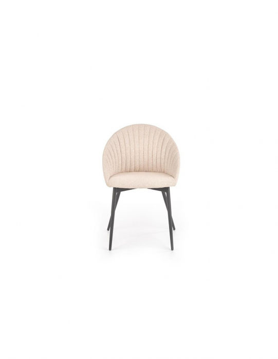 Scaun living HM K357 bej cu picioare metalice [5]