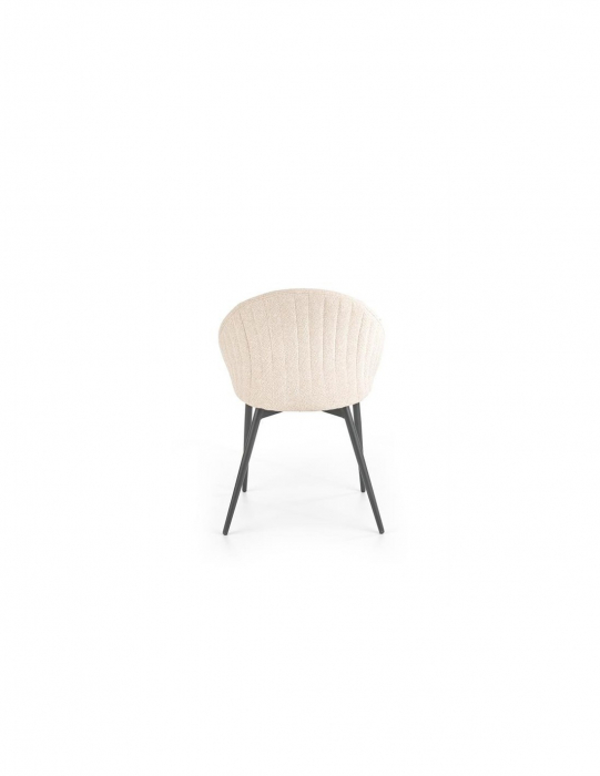 Scaun living HM K357 bej cu picioare metalice [7]
